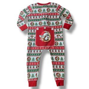 Buc-ees 2T One Piece Thermal‎ Toddler Pajamas Christmas